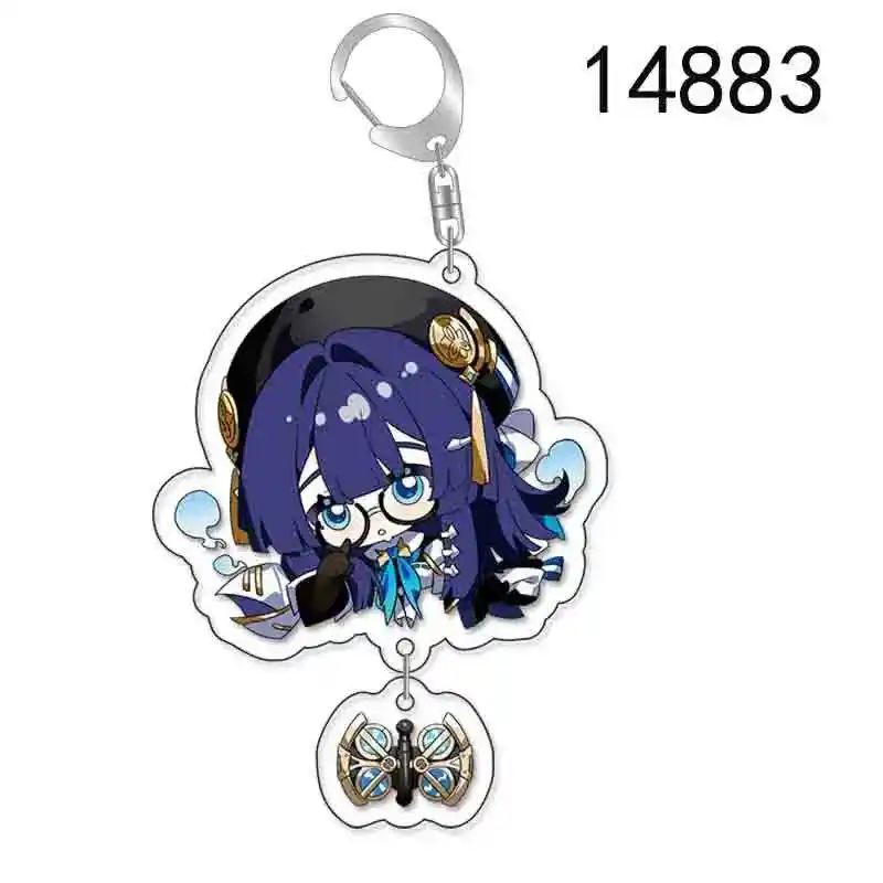 Honkai Star Rail Jing Yuan Kafka Aventurine Keychain Acrylic Key Ring Friend Gift Game Móc Treo Đeo Thoại, Standee, Móc Khoá In Theo Yêu Cầu, Chất Liệu Mica Dày 4mm, Kích Thước 5.5 Cm, Có In Test Mẫu