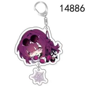 Honkai Star Rail Jing Yuan Kafka Aventurine Keychain Acrylic Key Ring Friend Gift Game Móc Treo Đeo Thoại, Standee, Móc Khoá In Theo Yêu Cầu, Chất Liệu Mica Dày 4mm, Kích Thước 5.5 Cm, Có In Test Mẫu