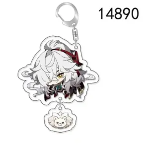 Honkai Star Rail Jing Yuan Kafka Aventurine Keychain Acrylic Key Ring Friend Gift Game Móc Treo Đeo Thoại, Standee, Móc Khoá In Theo Yêu Cầu, Chất Liệu Mica Dày 4mm, Kích Thước 5.5 Cm, Có In Test Mẫu