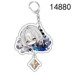 Honkai Star Rail Jing Yuan Kafka Aventurine Keychain Acrylic Key Ring Friend Gift Game Móc Treo Đeo Thoại, Standee, Móc Khoá In Theo Yêu Cầu, Chất Liệu Mica Dày 4mm, Kích Thước 5.5 Cm, Có In Test Mẫu