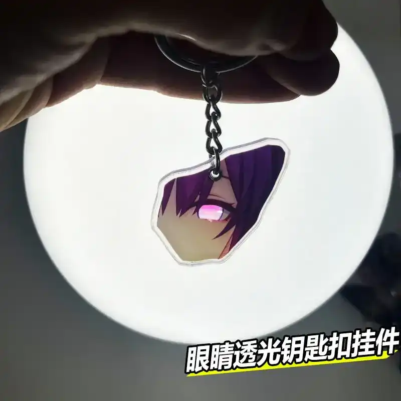 Honkai:star Rail Aventurine Robin Eidolons Picture The Eyes Can Transmit Light Cool Jewelry Móc Treo Đeo Thoại, Standee, Móc Khoá In Theo Yêu Cầu, Chất Liệu Mica Dày 4mm, Kích Thước 5.5 Cm, Có In Test Mẫu
