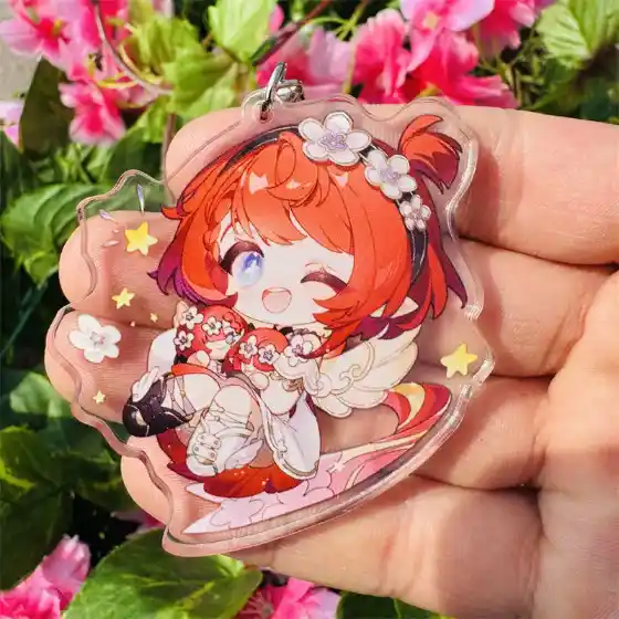 Honkai:star Rail Mydie Tribbie Double-sided Sandwich Jewelry Acrylic Keychain Roles Figures Móc Treo Đeo Thoại, Standee, Móc Khoá In Theo Yêu Cầu, Chất Liệu Mica Dày 4mm, Kích Thước 5.5 Cm, Có In Test Mẫu