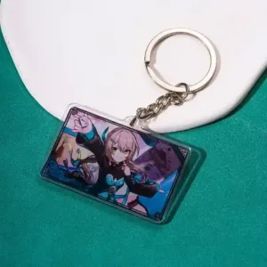 Honkai:star Rail Rectangle Key Chain Acrylic Figure Tingyun Fuxuan Yanqing Jingyuan Keychains Móc Treo Đeo Thoại, Standee, Móc Khoá In Theo Yêu Cầu, Chất Liệu Mica Dày 4mm, Kích Thước 5.5 Cm, Có In Test Mẫu