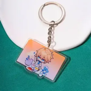 Honkai:star Rail Rectangle Key Chain Acrylic Figure Tingyun Fuxuan Yanqing Jingyuan Keychains Móc Treo Đeo Thoại, Standee, Móc Khoá In Theo Yêu Cầu, Chất Liệu Mica Dày 4mm, Kích Thước 5.5 Cm, Có In Test Mẫu