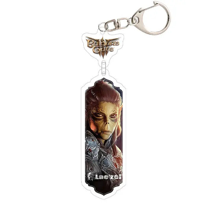 Hot Anime Figures Game Baldur's Gate3 Acrylic Keychain Anime Cosplay Astarion Gale Lae'zel Móc Treo Đeo Thoại, Standee, Móc Khoá In Theo Yêu Cầu, Chất Liệu Mica Dày 4mm, Kích Thước 5.5 Cm, Có In Test Mẫu