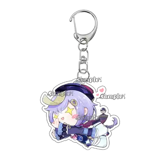Hot Anime Game Kamisato Ayaka Arlecchino Navia Anime Cartoon Cute Acrylic Model Double-sided Móc Treo Đeo Thoại, Standee, Móc Khoá In Theo Yêu Cầu, Chất Liệu Mica Dày 4mm, Kích Thước 5.5 Cm, Có In Test Mẫu