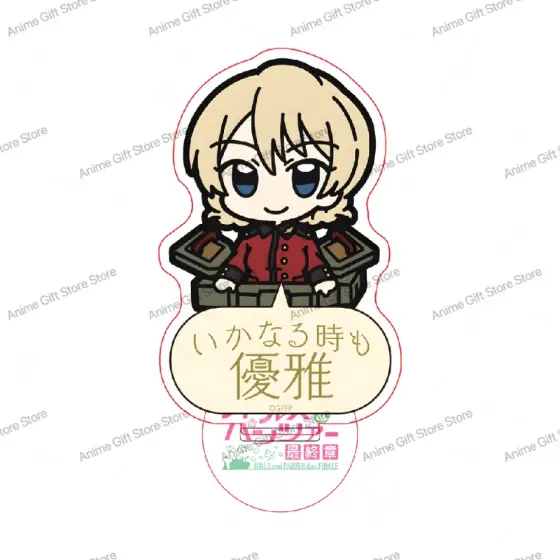 Hot Anime Girls Und Panzer Keychain Nishizumi Miho/akiyama Yukari Key Chain Acrylic Model Móc Treo Đeo Thoại, Standee, Móc Khoá In Theo Yêu Cầu, Chất Liệu Mica Dày 4mm, Kích Thước 5.5 Cm, Có In Test Mẫu