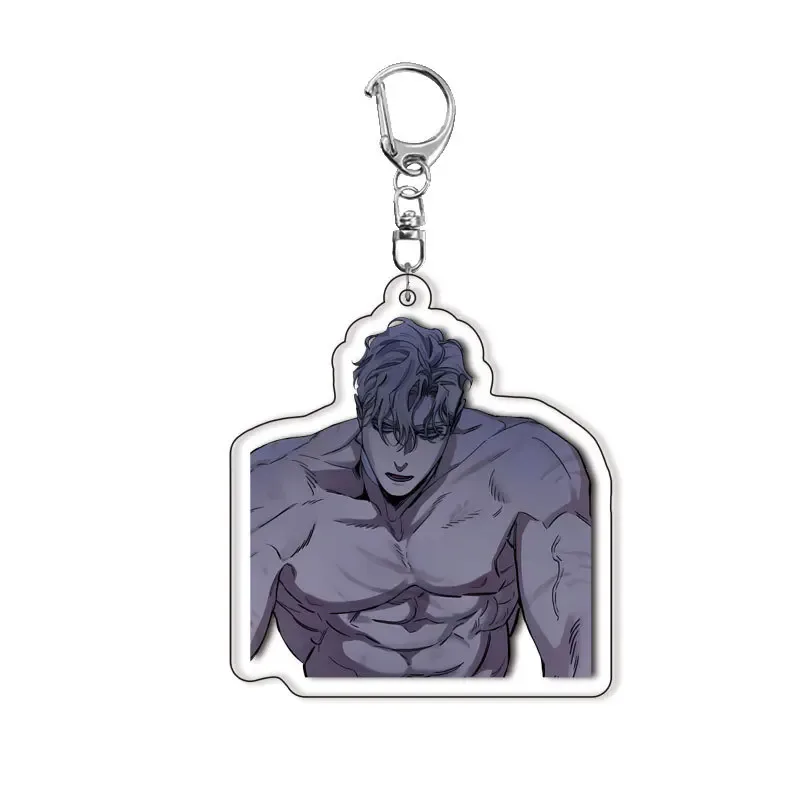 Hot Rose And Champagne Anime Acrylic Keychain Fashion Women Men Backpack Charm Car Móc Treo Đeo Thoại, Standee, Móc Khoá In Theo Yêu Cầu, Chất Liệu Mica Dày 4mm, Kích Thước 5.5 Cm, Có In Test Mẫu