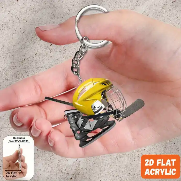 ice-hockey-gear-keychain2d-flat-acrylic-var5-1789642642618-499 Ice Hockey Gear Keychain,2d Flat Acrylic Pendant,hockey Themed Ornament Charms,hanging Móc Treo Đeo Thoại, Standee, Móc Khoá In Theo Yêu Cầu, Chất Liệu Mica Dày 4mm, Kích Thước 5.5 Cm, Có In Test Mẫu
