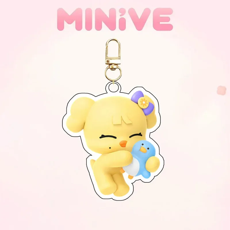 Ive Minivek Kpop Group Idol Acrylic Keychain Lovely Bag Charms Pendant Fans Gift Key Chain Móc Treo Đeo Thoại, Standee, Móc Khoá In Theo Yêu Cầu, Chất Liệu Mica Dày 4mm, Kích Thước 5.5 Cm, Có In Test Mẫu