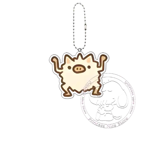 Jigglypuff Elf Acrylic Keychain Kawaii Student Fun Shuckle Keyring Shellder Cubone Pkm Móc Treo Đeo Thoại, Standee, Móc Khoá In Theo Yêu Cầu, Chất Liệu Mica Dày 4mm, Kích Thước 5.5 Cm, Có In Test Mẫu
