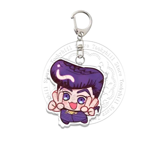 Jojo's Acrylic Keychain Bizarre Adventure Q Version Decoration Bag Hanging Piece Accessories Móc Treo Đeo Thoại, Standee, Móc Khoá In Theo Yêu Cầu, Chất Liệu Mica Dày 4mm, Kích Thước 5.5 Cm, Có In Test Mẫu