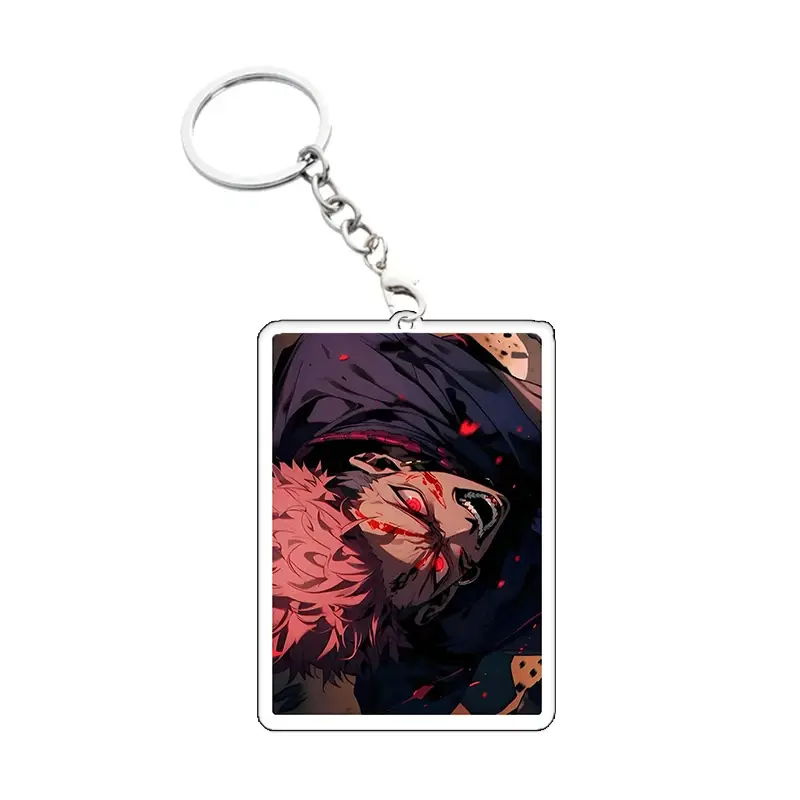 Jujutsu Kaisen Acrylic Keychain Gojo Satoru Megumi Fushiguro Cartoon Anime Boy Bag Keyring Móc Treo Đeo Thoại, Standee, Móc Khoá In Theo Yêu Cầu, Chất Liệu Mica Dày 4mm, Kích Thước 5.5 Cm, Có In Test Mẫu