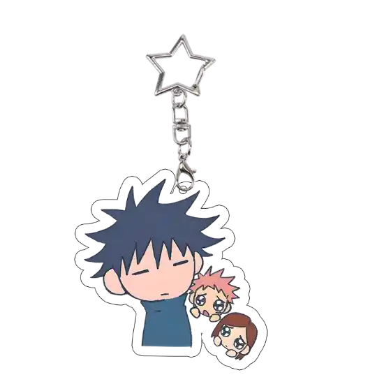 Jujutsu Kaisen Acrylic Keychain Set Kawaii Student Yuji Itadori Cosplay Props Characters Móc Treo Đeo Thoại, Standee, Móc Khoá In Theo Yêu Cầu, Chất Liệu Mica Dày 4mm, Kích Thước 5.5 Cm, Có In Test Mẫu