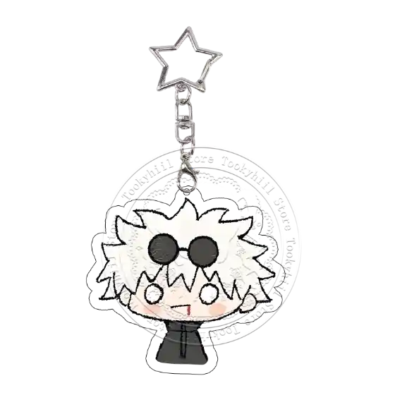 Jujutsu Kaisen Gojo Satoru Acrylic Keychain Exquisite Student Megumi Keyring Bag Decor Móc Treo Đeo Thoại, Standee, Móc Khoá In Theo Yêu Cầu, Chất Liệu Mica Dày 4mm, Kích Thước 5.5 Cm, Có In Test Mẫu