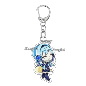 Kawaii Anime Acrylic Keychain Q Version Game Character Arlecchino Navia Sigewinne Pendant Móc Treo Đeo Thoại, Standee, Móc Khoá In Theo Yêu Cầu, Chất Liệu Mica Dày 4mm, Kích Thước 5.5 Cm, Có In Test Mẫu