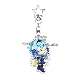 Kawaii Anime Acrylic Keychain Q Version Game Character Arlecchino Navia Sigewinne Pendant Móc Treo Đeo Thoại, Standee, Móc Khoá In Theo Yêu Cầu, Chất Liệu Mica Dày 4mm, Kích Thước 5.5 Cm, Có In Test Mẫu