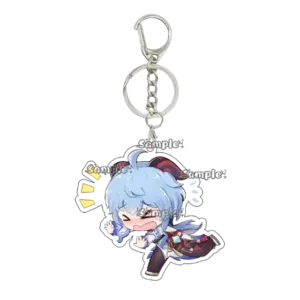 Kawaii Anime Acrylic Keychain Q Version Game Character Arlecchino Navia Sigewinne Pendant Móc Treo Đeo Thoại, Standee, Móc Khoá In Theo Yêu Cầu, Chất Liệu Mica Dày 4mm, Kích Thước 5.5 Cm, Có In Test Mẫu