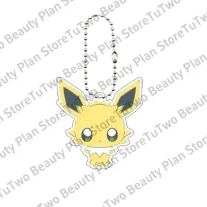 Kawaii Anime Eevee Acrylic Keychain Leafeon Vaporeon Character Figure Transparent Peripheral Móc Treo Đeo Thoại, Standee, Móc Khoá In Theo Yêu Cầu, Chất Liệu Mica Dày 4mm, Kích Thước 5.5 Cm, Có In Test Mẫu