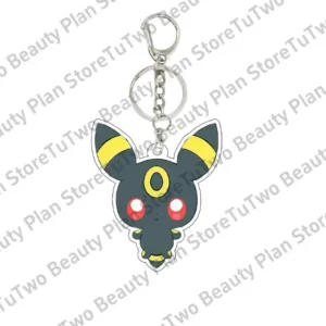 Kawaii Anime Eevee Acrylic Keychain Leafeon Vaporeon Character Figure Transparent Peripheral Móc Treo Đeo Thoại, Standee, Móc Khoá In Theo Yêu Cầu, Chất Liệu Mica Dày 4mm, Kích Thước 5.5 Cm, Có In Test Mẫu