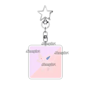Kawaii Anime Eevee Star Pendant Acrylic Keychain Glaceon Flareon Jolteon Espeon Cartoon Cute Móc Treo Đeo Thoại, Standee, Móc Khoá In Theo Yêu Cầu, Chất Liệu Mica Dày 4mm, Kích Thước 5.5 Cm, Có In Test Mẫu