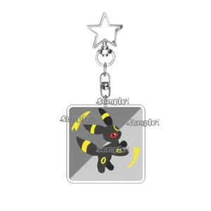 Kawaii Anime Eevee Star Pendant Acrylic Keychain Glaceon Flareon Jolteon Espeon Cartoon Cute Móc Treo Đeo Thoại, Standee, Móc Khoá In Theo Yêu Cầu, Chất Liệu Mica Dày 4mm, Kích Thước 5.5 Cm, Có In Test Mẫu