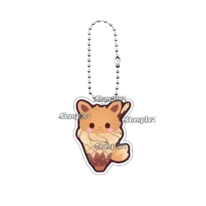 Kawaii Anime Sundae Eevee Umbreon Vaporeon Espeon Style Q Version Cartoon Acrylic Keychain Móc Treo Đeo Thoại, Standee, Móc Khoá In Theo Yêu Cầu, Chất Liệu Mica Dày 4mm, Kích Thước 5.5 Cm, Có In Test Mẫu