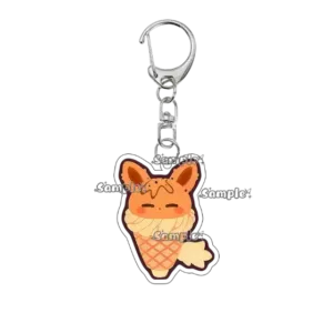 Kawaii Anime Sundae Eevee Umbreon Vaporeon Espeon Style Q Version Cartoon Acrylic Keychain Móc Treo Đeo Thoại, Standee, Móc Khoá In Theo Yêu Cầu, Chất Liệu Mica Dày 4mm, Kích Thước 5.5 Cm, Có In Test Mẫu