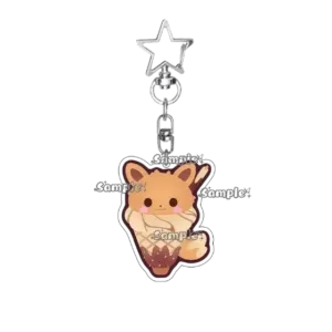 Kawaii Anime Sundae Eevee Umbreon Vaporeon Espeon Style Q Version Cartoon Acrylic Keychain Móc Treo Đeo Thoại, Standee, Móc Khoá In Theo Yêu Cầu, Chất Liệu Mica Dày 4mm, Kích Thước 5.5 Cm, Có In Test Mẫu