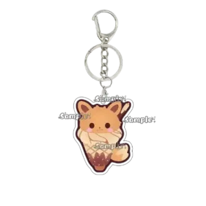 Kawaii Anime Sundae Eevee Umbreon Vaporeon Espeon Style Q Version Cartoon Acrylic Keychain Móc Treo Đeo Thoại, Standee, Móc Khoá In Theo Yêu Cầu, Chất Liệu Mica Dày 4mm, Kích Thước 5.5 Cm, Có In Test Mẫu