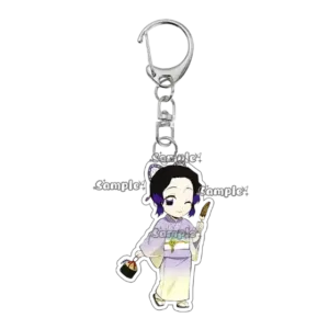 Kawaii Anime Tanjiro Tsuyuri Kanawo Kochou Shinobu Key Chain Acrylic Keychains Accessory Móc Treo Đeo Thoại, Standee, Móc Khoá In Theo Yêu Cầu, Chất Liệu Mica Dày 4mm, Kích Thước 5.5 Cm, Có In Test Mẫu
