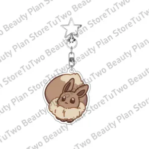 Kawaii Cartoon Anime Eevee Sylveen Glaceon Flareon Jolteon Acrylic Keychain Accessories Móc Treo Đeo Thoại, Standee, Móc Khoá In Theo Yêu Cầu, Chất Liệu Mica Dày 4mm, Kích Thước 5.5 Cm, Có In Test Mẫu