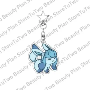 Kawaii Cartoon Anime Eevee Sylveen Glaceon Flareon Jolteon Acrylic Keychain Accessories Móc Treo Đeo Thoại, Standee, Móc Khoá In Theo Yêu Cầu, Chất Liệu Mica Dày 4mm, Kích Thước 5.5 Cm, Có In Test Mẫu