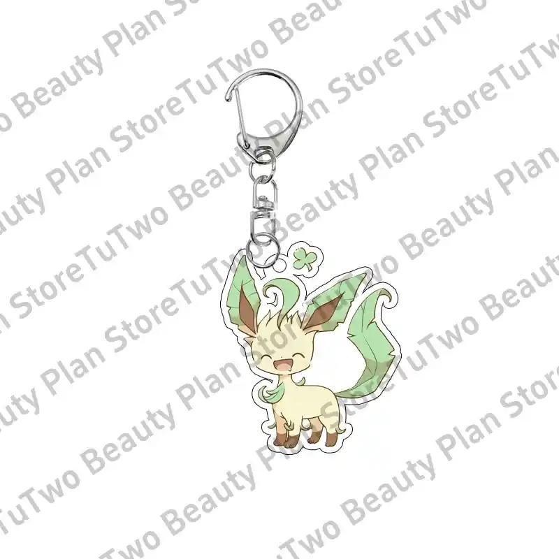 Kawaii Cartoon Anime Pocket Monster Acrylic Keychain Decor Flareon Glaceon Umbreon Eevee Móc Treo Đeo Thoại, Standee, Móc Khoá In Theo Yêu Cầu, Chất Liệu Mica Dày 4mm, Kích Thước 5.5 Cm, Có In Test Mẫu