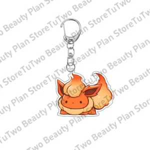 Kawaii Cartoon Anime Pocket Monster Acrylic Keychain Decor Flareon Glaceon Umbreon Eevee Móc Treo Đeo Thoại, Standee, Móc Khoá In Theo Yêu Cầu, Chất Liệu Mica Dày 4mm, Kích Thước 5.5 Cm, Có In Test Mẫu