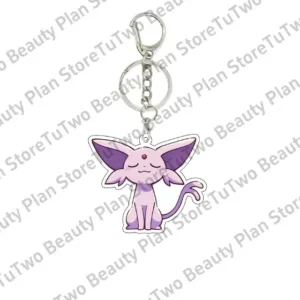 Kawaii Cartoon Anime Pocket Monster Acrylic Keychain Decor Flareon Glaceon Umbreon Eevee Móc Treo Đeo Thoại, Standee, Móc Khoá In Theo Yêu Cầu, Chất Liệu Mica Dày 4mm, Kích Thước 5.5 Cm, Có In Test Mẫu