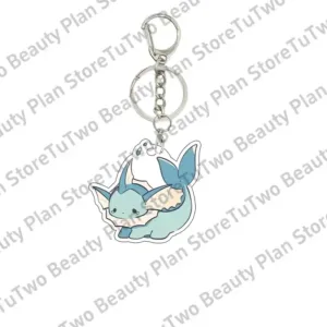 Kawaii Cartoon Anime Pocket Monster Acrylic Keychain Decor Flareon Glaceon Umbreon Eevee Móc Treo Đeo Thoại, Standee, Móc Khoá In Theo Yêu Cầu, Chất Liệu Mica Dày 4mm, Kích Thước 5.5 Cm, Có In Test Mẫu