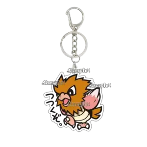 Kawaii Cartoon Jigglypuff Ninetales Anime Acrylic Pendant Keychain Backpack Charm Keyring Móc Treo Đeo Thoại, Standee, Móc Khoá In Theo Yêu Cầu, Chất Liệu Mica Dày 4mm, Kích Thước 5.5 Cm, Có In Test Mẫu