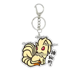 Kawaii Cartoon Jigglypuff Ninetales Anime Acrylic Pendant Keychain Backpack Charm Keyring Móc Treo Đeo Thoại, Standee, Móc Khoá In Theo Yêu Cầu, Chất Liệu Mica Dày 4mm, Kích Thước 5.5 Cm, Có In Test Mẫu