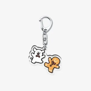 Kawaii Christmas Maltese Pattern Acrylic Keychain Party Ornament Charm Accessories Puppy Móc Treo Đeo Thoại, Standee, Móc Khoá In Theo Yêu Cầu, Chất Liệu Mica Dày 4mm, Kích Thước 5.5 Cm, Có In Test Mẫu