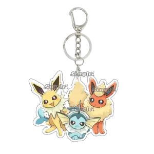 Kawaii Couple Eevee Umbreon Jolteon Anime Acrylic Keychain Accessories Cartoon Backpack Charm Móc Treo Đeo Thoại, Standee, Móc Khoá In Theo Yêu Cầu, Chất Liệu Mica Dày 4mm, Kích Thước 5.5 Cm, Có In Test Mẫu