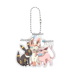 Kawaii Couple Eevee Umbreon Jolteon Anime Acrylic Keychain Accessories Cartoon Backpack Charm Móc Treo Đeo Thoại, Standee, Móc Khoá In Theo Yêu Cầu, Chất Liệu Mica Dày 4mm, Kích Thước 5.5 Cm, Có In Test Mẫu