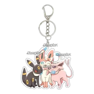 Kawaii Couple Eevee Umbreon Jolteon Anime Acrylic Keychain Accessories Cartoon Backpack Charm Móc Treo Đeo Thoại, Standee, Móc Khoá In Theo Yêu Cầu, Chất Liệu Mica Dày 4mm, Kích Thước 5.5 Cm, Có In Test Mẫu