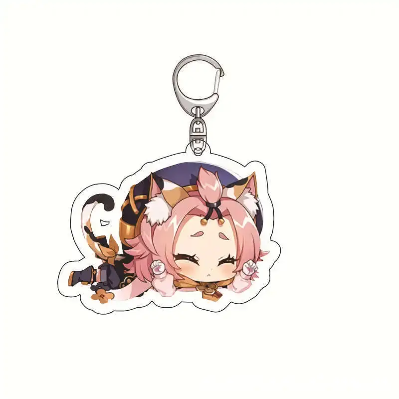 Kawaii Cute Anime Characters Peripheral Acrylic Keychain Ornaments Cartoon Girls Boys Móc Treo Đeo Thoại, Standee, Móc Khoá In Theo Yêu Cầu, Chất Liệu Mica Dày 4mm, Kích Thước 5.5 Cm, Có In Test Mẫu