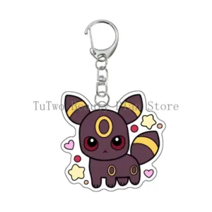 Kawaii Cute Figure Anime Acrylic Keychain Flareon Glaceon Umbreon Eevee Espeon Glaceon Móc Treo Đeo Thoại, Standee, Móc Khoá In Theo Yêu Cầu, Chất Liệu Mica Dày 4mm, Kích Thước 5.5 Cm, Có In Test Mẫu