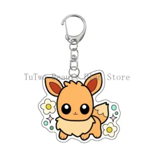 Kawaii Cute Figure Anime Acrylic Keychain Flareon Glaceon Umbreon Eevee Espeon Glaceon Móc Treo Đeo Thoại, Standee, Móc Khoá In Theo Yêu Cầu, Chất Liệu Mica Dày 4mm, Kích Thước 5.5 Cm, Có In Test Mẫu