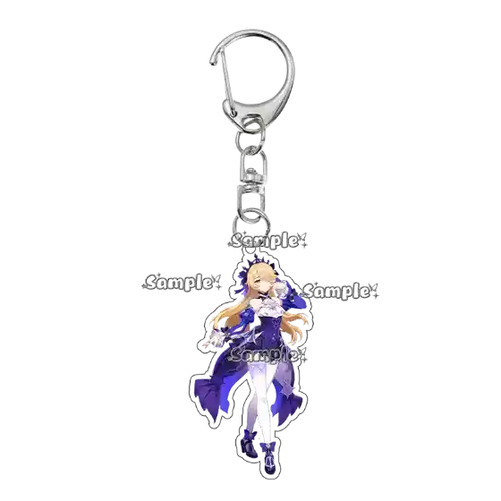 Kawaii Fischl Dori Anime Acrylic Keychain Double-sided Exquisite Cute Accessory Backpack Móc Treo Đeo Thoại, Standee, Móc Khoá In Theo Yêu Cầu, Chất Liệu Mica Dày 4mm, Kích Thước 5.5 Cm, Có In Test Mẫu