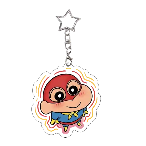 Kawaii Shin-chan Acrylic Keychain Student Misae Hiroshi Himawari Toru Exquisite Decoration Móc Treo Đeo Thoại, Standee, Móc Khoá In Theo Yêu Cầu, Chất Liệu Mica Dày 4mm, Kích Thước 5.5 Cm, Có In Test Mẫu