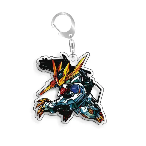 Keychain For Gundam Rx-0 Unicorn Gundam Backpack Pendant Anime Game Fans Gift Recycled Móc Treo Đeo Thoại, Standee, Móc Khoá In Theo Yêu Cầu, Chất Liệu Mica Dày 4mm, Kích Thước 5.5 Cm, Có In Test Mẫu