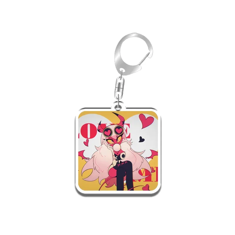 Keychain For Hazbin Hotel Charlie Morningstar Vaggie Anime Game Fans Gifts Recycled Acrylic Móc Treo Đeo Thoại, Standee, Móc Khoá In Theo Yêu Cầu, Chất Liệu Mica Dày 4mm, Kích Thước 5.5 Cm, Có In Test Mẫu